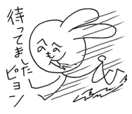 Henoheno Rabbit sticker #4238567