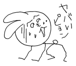 Henoheno Rabbit sticker #4238572