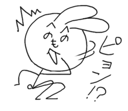 Henoheno Rabbit sticker #4238575