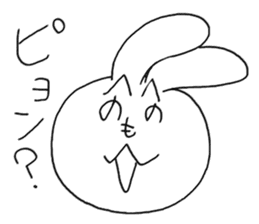 Henoheno Rabbit sticker #4238583