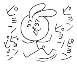 Henoheno Rabbit sticker #4238597