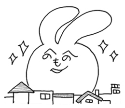 Henoheno Rabbit sticker #4238598