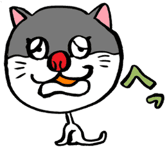 Pleasant friends and rice ball cat sticker #4239233