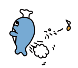 "Kuuchan" of the whale sticker #4239664