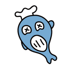 "Kuuchan" of the whale sticker #4239669
