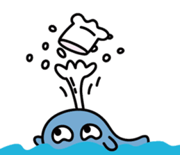 "Kuuchan" of the whale sticker #4239671