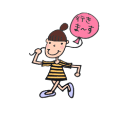 balloon girl, the second! pattern answer sticker #4240165