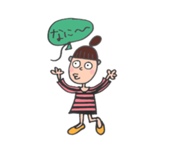 balloon girl, the second! pattern answer sticker #4240171