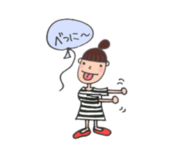 balloon girl, the second! pattern answer sticker #4240177