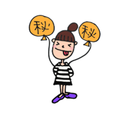 balloon girl, the second! pattern answer sticker #4240196