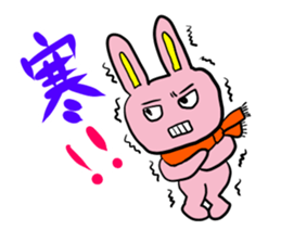 Pink cute Rabbit sticker #4240375