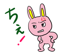 Pink cute Rabbit sticker #4240377