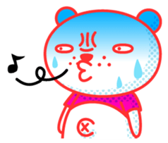 Double-face Bear 2 sticker #4240419