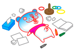 Double-face Bear 2 sticker #4240429