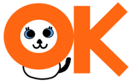 White Cat, BLUE sticker #4240490