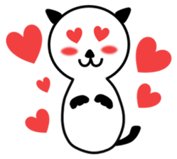 White Cat, BLUE sticker #4240505