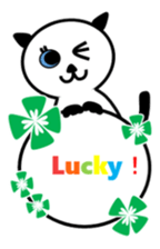 White Cat, BLUE sticker #4240510