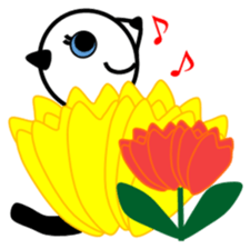 White Cat, BLUE sticker #4240518