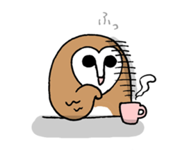 Maybe barn owl sticker #4241899