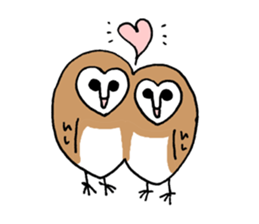 Maybe barn owl sticker #4241905