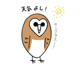 Maybe barn owl sticker #4241911