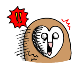 Maybe barn owl sticker #4241915