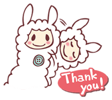 alpaca & sheep ! sticker #4242485