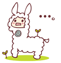 alpaca & sheep ! sticker #4242487