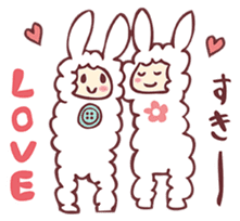 alpaca & sheep ! sticker #4242488