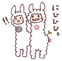 alpaca & sheep ! sticker #4242497