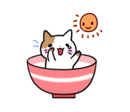 Bowl cat sticker #4242840