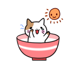 Bowl cat sticker #4242840