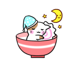 Bowl cat sticker #4242842
