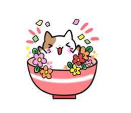 Bowl cat sticker #4242851