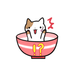 Bowl cat sticker #4242854