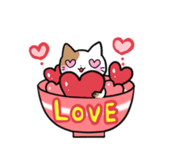 Bowl cat sticker #4242858