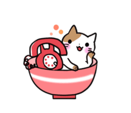 Bowl cat sticker #4242859
