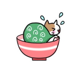 Bowl cat sticker #4242862