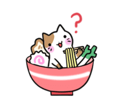 Bowl cat sticker #4242864