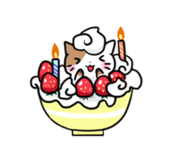 Bowl cat sticker #4242869