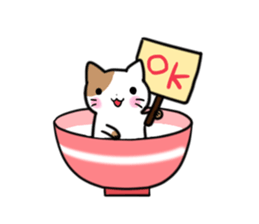 Bowl cat sticker #4242875