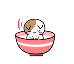 Bowl cat sticker #4242878