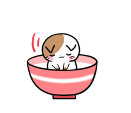 Bowl cat sticker #4242878