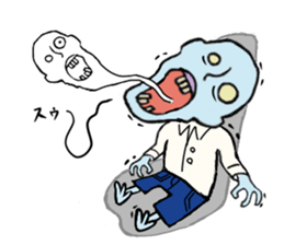 Zom-ichiro's daily life sticker #4243349