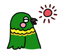 lovely parakeet sticker #4243567