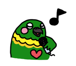 lovely parakeet sticker #4243571