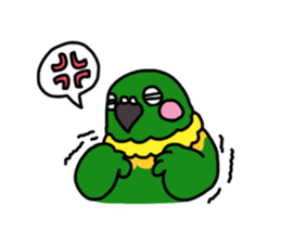 lovely parakeet sticker #4243592