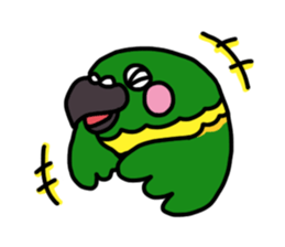 lovely parakeet sticker #4243597