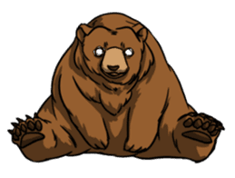 White Eyes Grizzly sticker #4244650