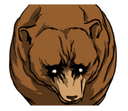 White Eyes Grizzly sticker #4244677